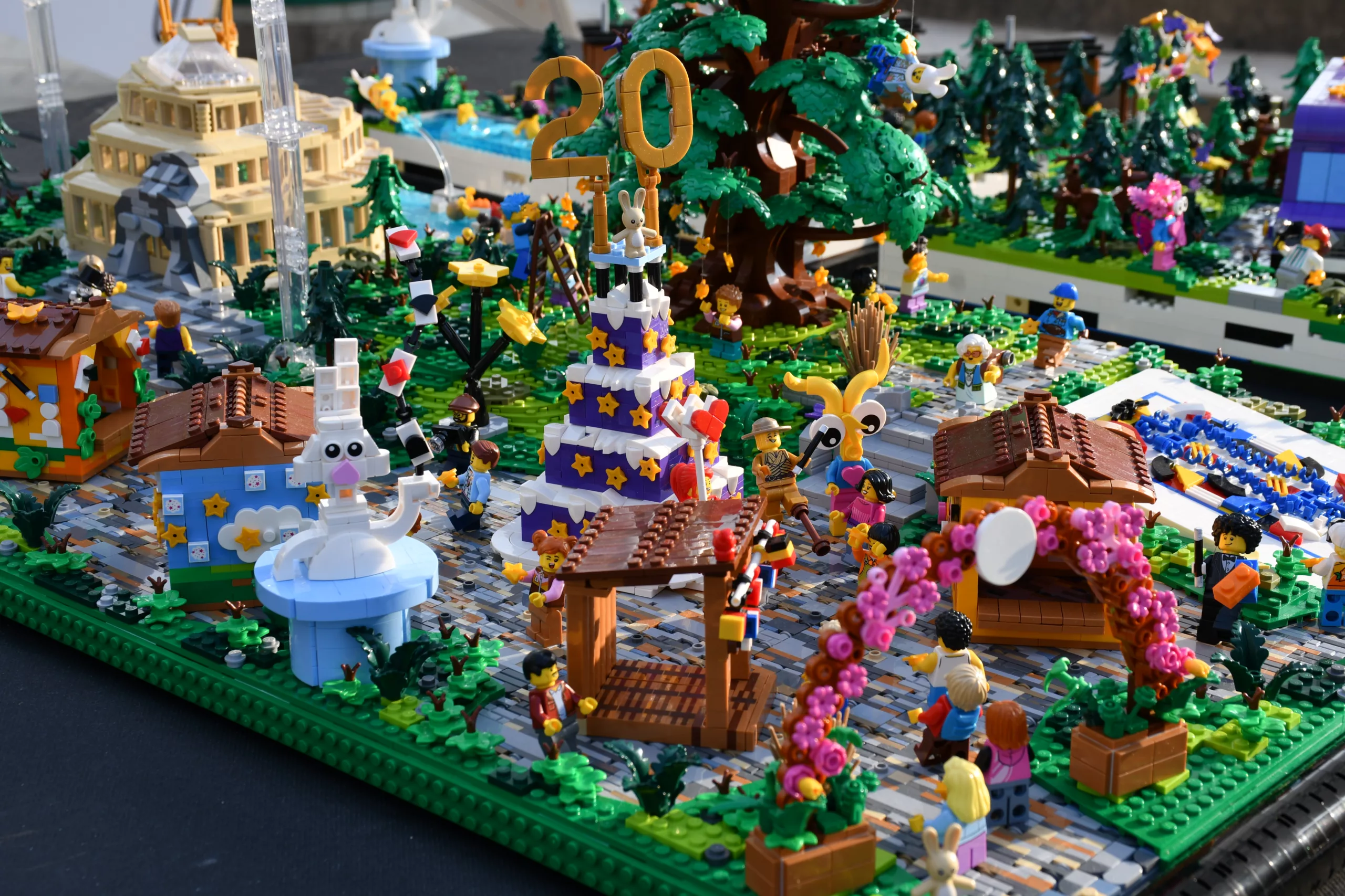 Maquette en lego du village magique